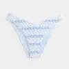 Gesmoktes Cheeky-Bikinihöschen mit hohem Beinausschnitt Gesmoktes Cheeky-Bikinihöschen mit hohem Beinausschnitt