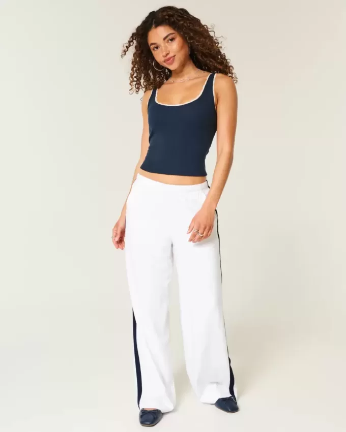 Gestreifte Baggy-Schlupfhose