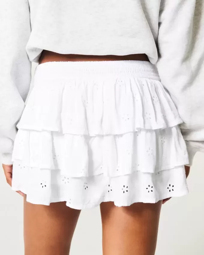 Gestufter Mini-Skort Gestufter Mini-Skort