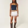 Gestufter Mini-Skort aus Chiffon Gestufter Mini-Skort aus Chiffon