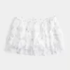 Gestufter Mini-Skort aus Chiffon Gestufter Mini-Skort aus Chiffon