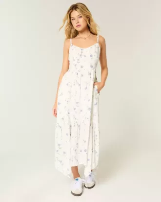 Gestuftes Maxikleid