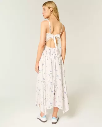 Gestuftes Maxikleid