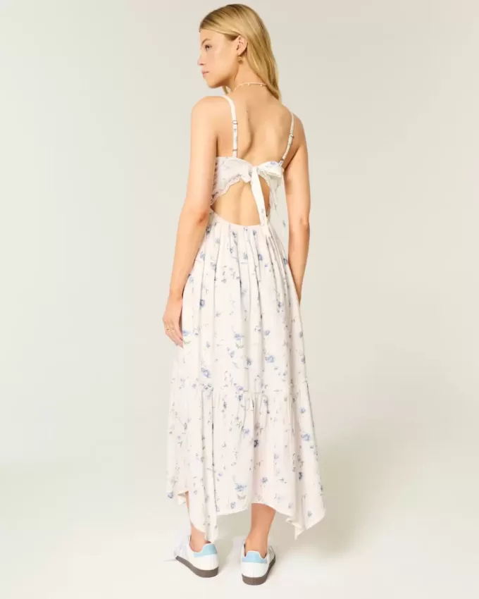 Gestuftes Maxikleid