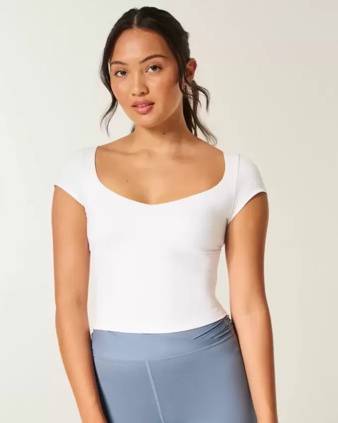 Gilly Hicks Active Ballettoberteil mit Bindeband hinten Gilly Hicks Active Ballettoberteil mit Bindeband hinten