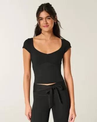 Gilly Hicks Active Ballettoberteil mit Bindeband hinten