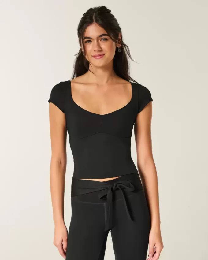 Gilly Hicks Active Ballettoberteil mit Bindeband hinten
