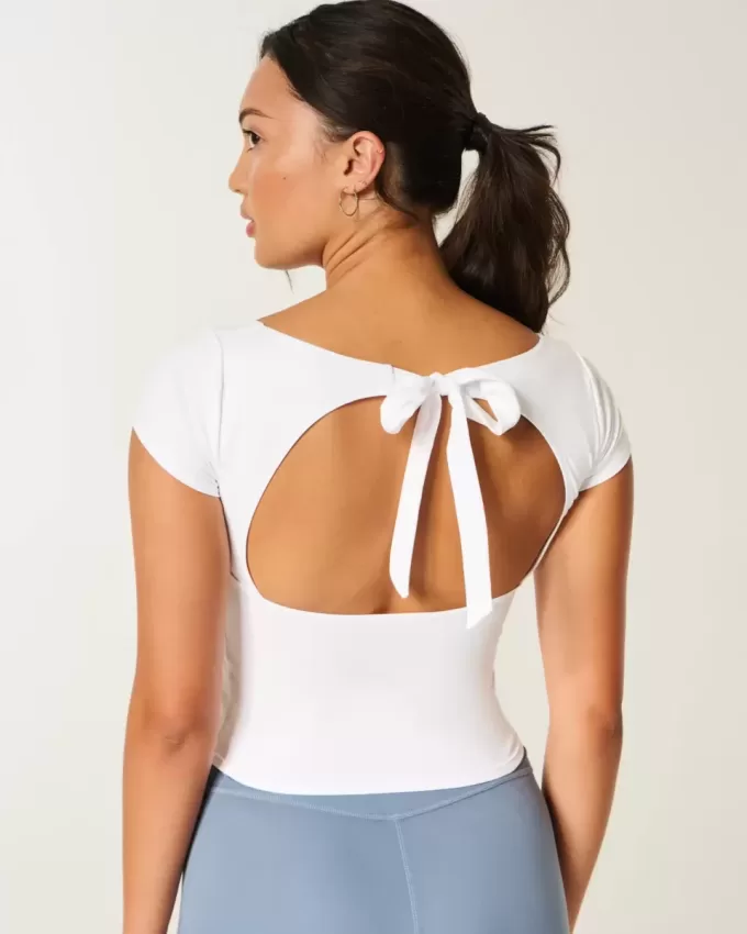 Gilly Hicks Active Ballettoberteil mit Bindeband hinten Gilly Hicks Active Ballettoberteil mit Bindeband hinten