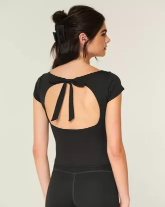 Gilly Hicks Active Ballettoberteil mit Bindeband hinten