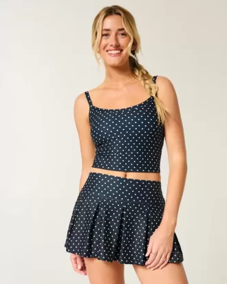 Gilly Hicks Active Plissee-Skortie mit tiefer Taille