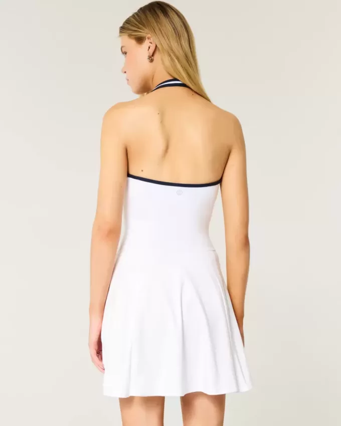 Gilly Hicks Active – Plissiertes Neckholder-Kleid