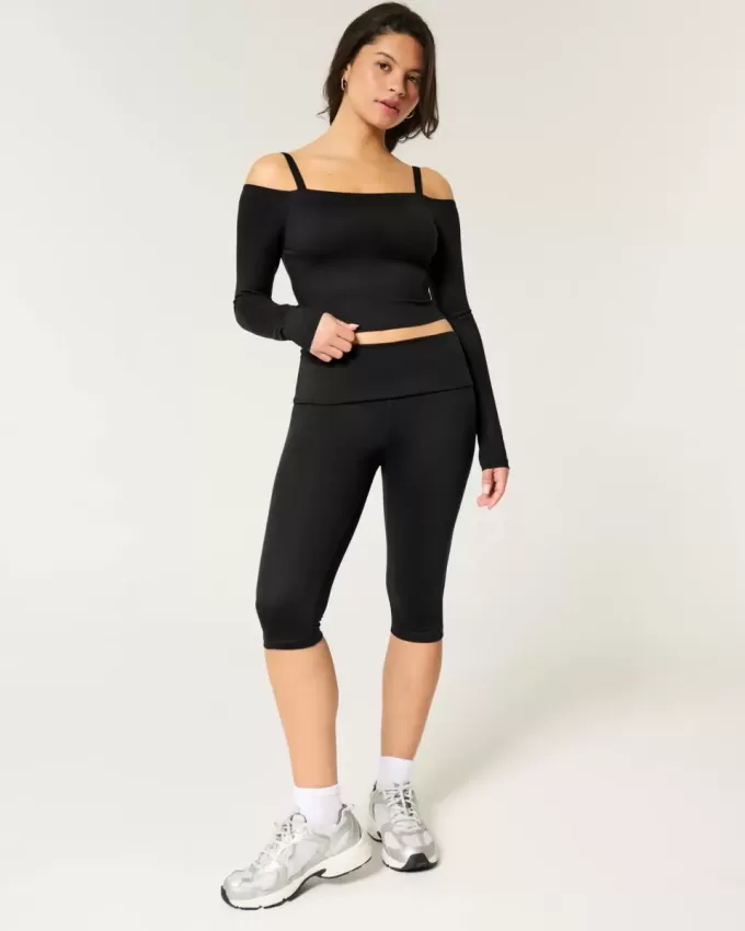 Gilly Hicks Active Recharge Caprihose mit umgeschlagener Taille