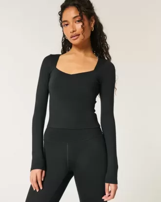 Gilly Hicks Active Recharge – Gerüschtes Sweetheart-Top