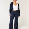 Gilly Hicks Active Recharge Hose mit weitem Bein und umgeschlagener Taille