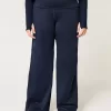 Gilly Hicks Active Recharge Hose mit weitem Bein und umgeschlagener Taille