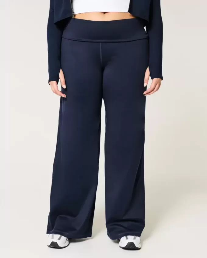 Gilly Hicks Active Recharge Hose mit weitem Bein und umgeschlagener Taille
