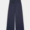 Gilly Hicks Active Recharge Hose mit weitem Bein und umgeschlagener Taille