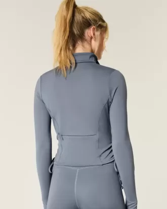 Gilly Hicks Active Recharge Jacke mit seitlichem Reißverschluss und Bindeband