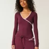 Gilly Hicks Active Wickeltop mit Zierstreifen Gilly Hicks Active Wickeltop mit Zierstreifen