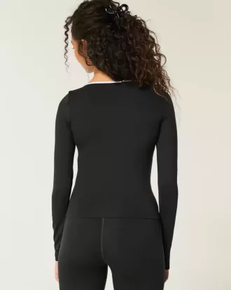 Gilly Hicks Active Wickeltop mit Zierstreifen