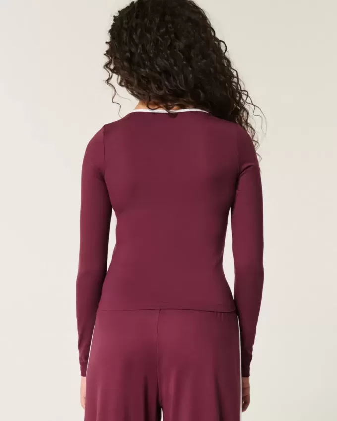 Gilly Hicks Active Wickeltop mit Zierstreifen Gilly Hicks Active Wickeltop mit Zierstreifen