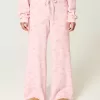 Gilly Hicks – Bequeme Baggy-Hose mit Waffelmuster