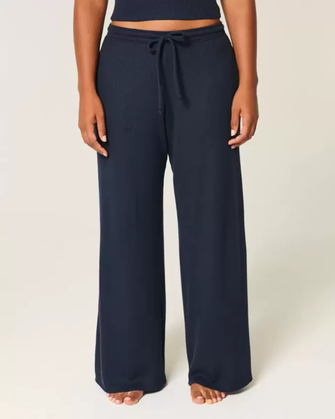 Gilly Hicks – Bequeme Baggy-Hose mit Waffelmuster Gilly Hicks – Bequeme Baggy-Hose mit Waffelmuster