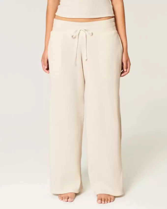 Gilly Hicks – Bequeme Baggy-Hose mit Waffelmuster Gilly Hicks – Bequeme Baggy-Hose mit Waffelmuster