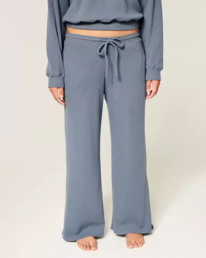 Gilly Hicks – Bequeme Baggy-Hose mit Waffelmuster