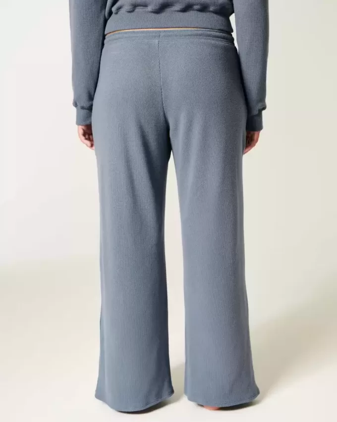 Gilly Hicks – Bequeme Baggy-Hose mit Waffelmuster