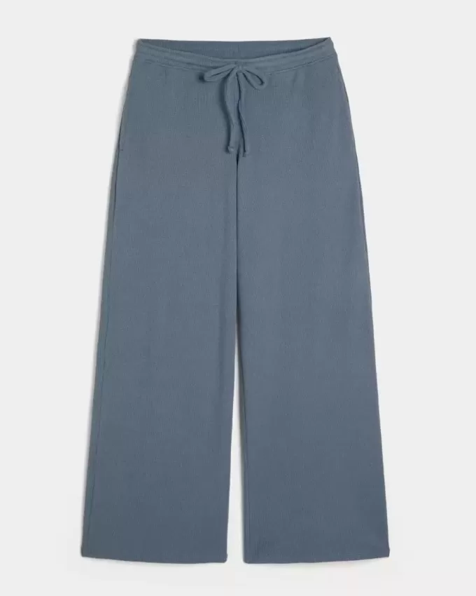 Gilly Hicks – Bequeme Baggy-Hose mit Waffelmuster
