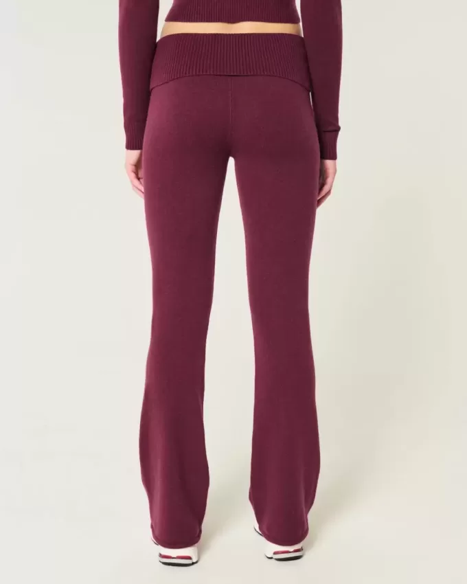 Gilly Hicks – Gemütliche Stiefelhose aus Strick mit Umschlagbund Gilly Hicks – Gemütliche Stiefelhose aus Strick mit Umschlagbund