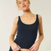 Gilly Hicks – Gemütliches Tanktop mit Waffel-Spitzenbesatz Gilly Hicks – Gemütliches Tanktop mit Waffel-Spitzenbesatz