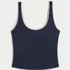 Gilly Hicks – Gemütliches Tanktop mit Waffel-Spitzenbesatz Gilly Hicks – Gemütliches Tanktop mit Waffel-Spitzenbesatz