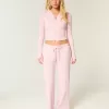 Gilly Hicks – Gerade Hose mit Waffelspitze