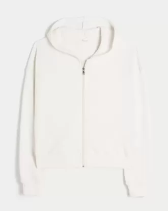 Gilly Hicks – Kapuzenpullover mit Waffelmuster und Reißverschluss