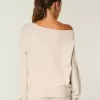 Gilly Hicks – Kuscheliger, schulterfreier Pullover mit Schleife