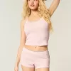 Gilly Hicks – Shortie-Shorts mit Waffelspitze Gilly Hicks – Shortie-Shorts mit Waffelspitze