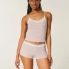 Gilly Hicks – Shortie-Shorts mit Waffelspitze