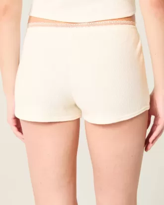 Gilly Hicks – Shortie-Shorts mit Waffelspitze