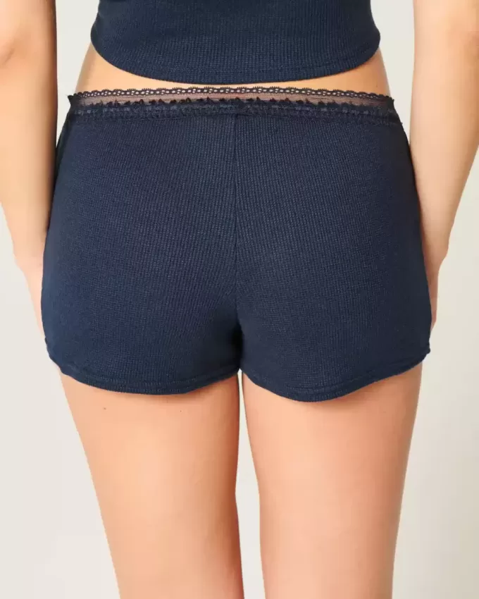 Gilly Hicks – Shortie-Shorts mit Waffelspitze Gilly Hicks – Shortie-Shorts mit Waffelspitze