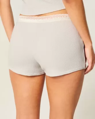 Gilly Hicks – Shortie-Shorts mit Waffelspitze
