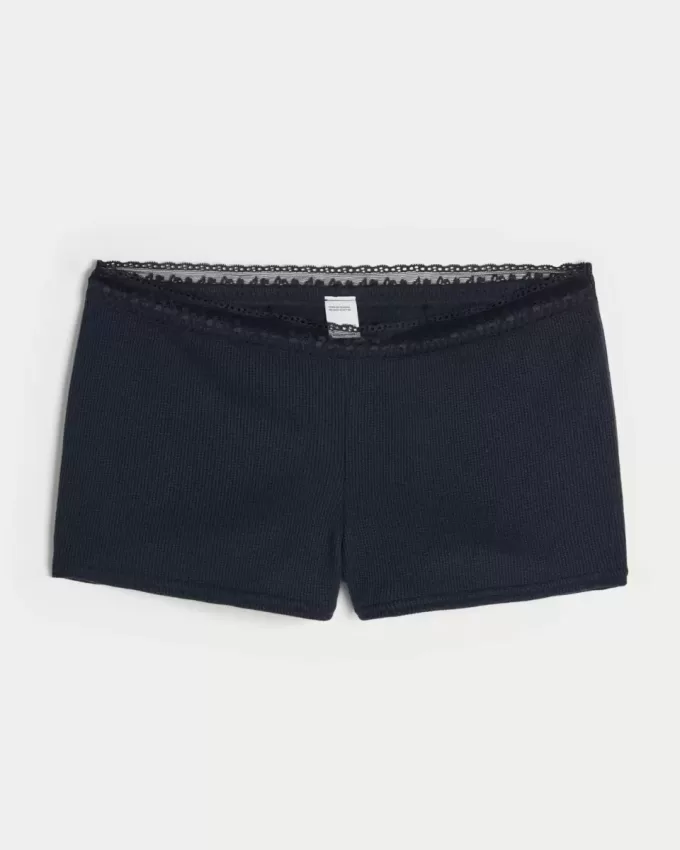 Gilly Hicks – Shortie-Shorts mit Waffelspitze Gilly Hicks – Shortie-Shorts mit Waffelspitze