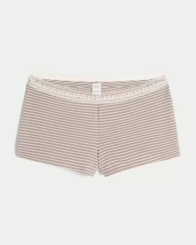 Gilly Hicks – Shortie-Shorts mit Waffelspitze