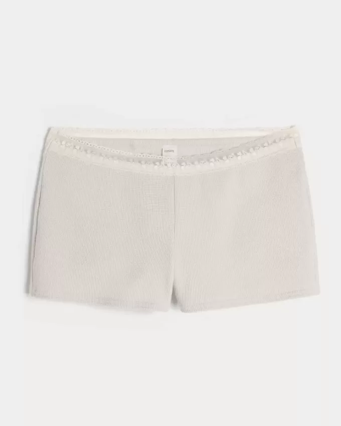 Gilly Hicks – Shortie-Shorts mit Waffelspitze Gilly Hicks – Shortie-Shorts mit Waffelspitze