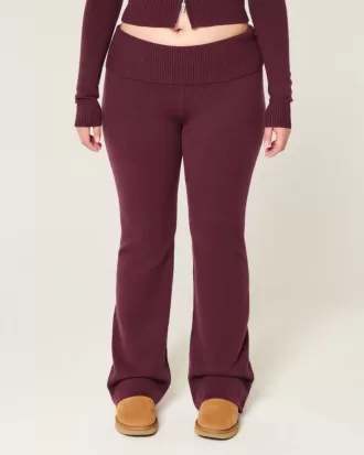 Gilly Hicks – Stiefelhose aus Strick mit Umschlagbund