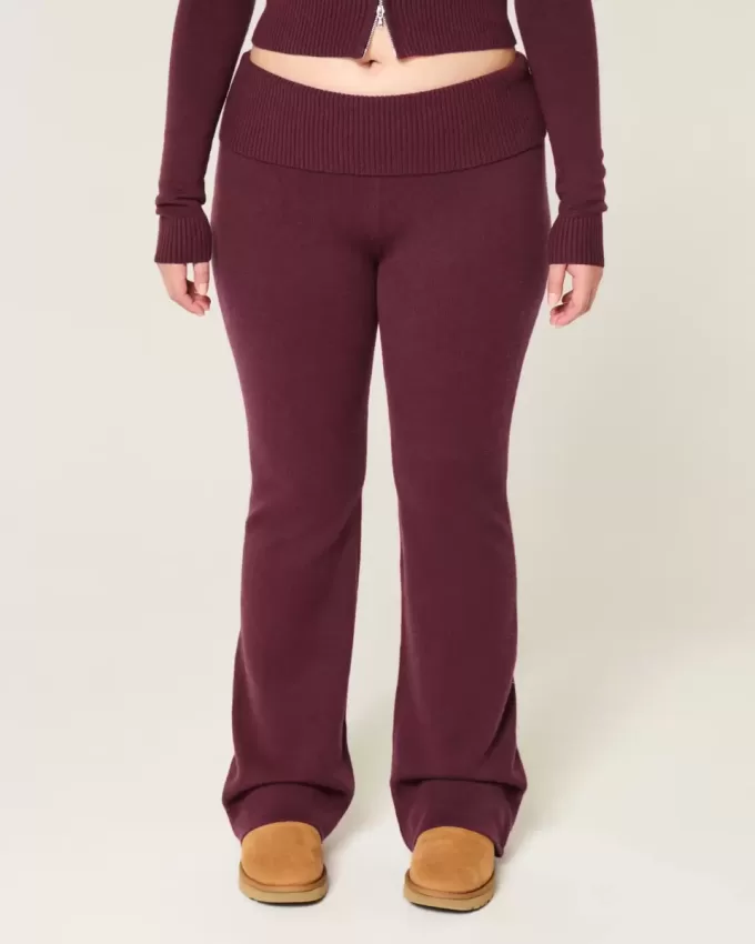 Gilly Hicks – Stiefelhose aus Strick mit Umschlagbund