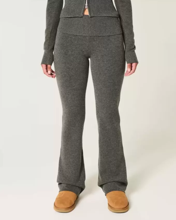 Gilly Hicks – Stiefelhose aus Strick mit Umschlagbund Gilly Hicks – Stiefelhose aus Strick mit Umschlagbund