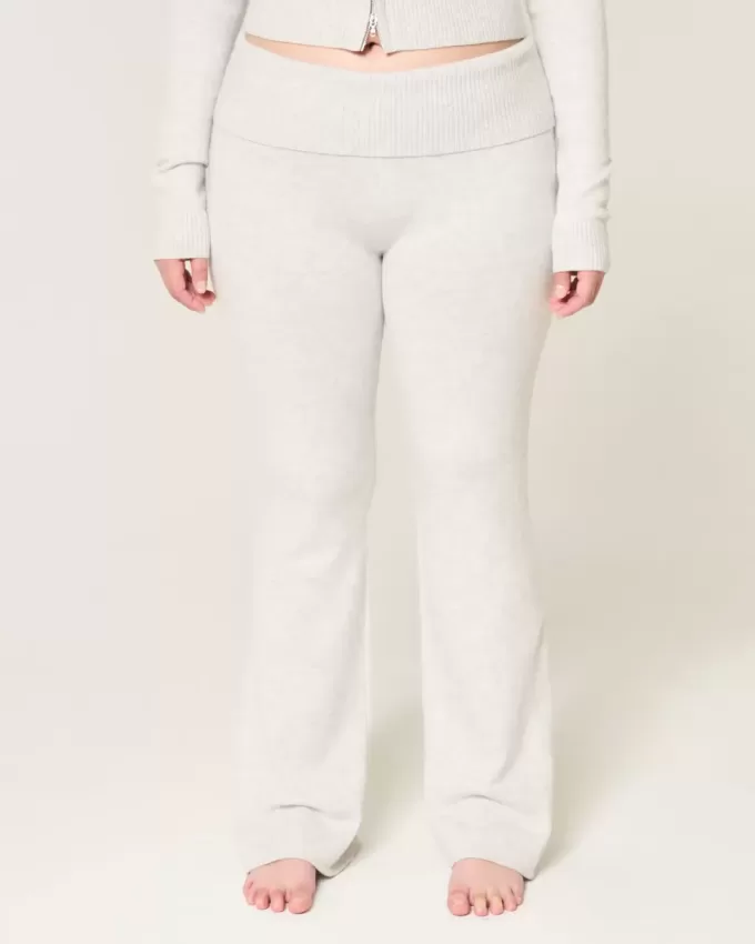 Gilly Hicks – Stiefelhose aus Strick mit Umschlagbund