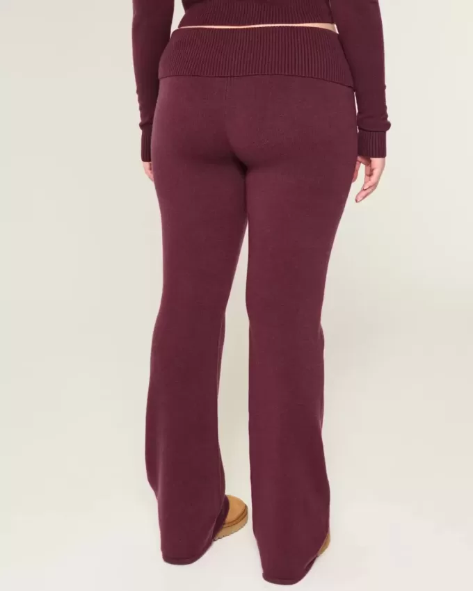Gilly Hicks – Stiefelhose aus Strick mit Umschlagbund